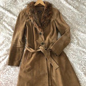 Le Chateau Leather coat, tan